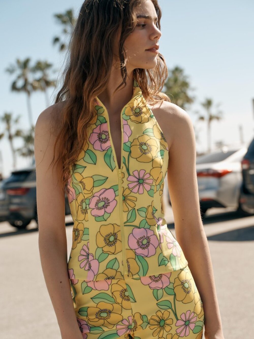 Zara Floral Halter Top